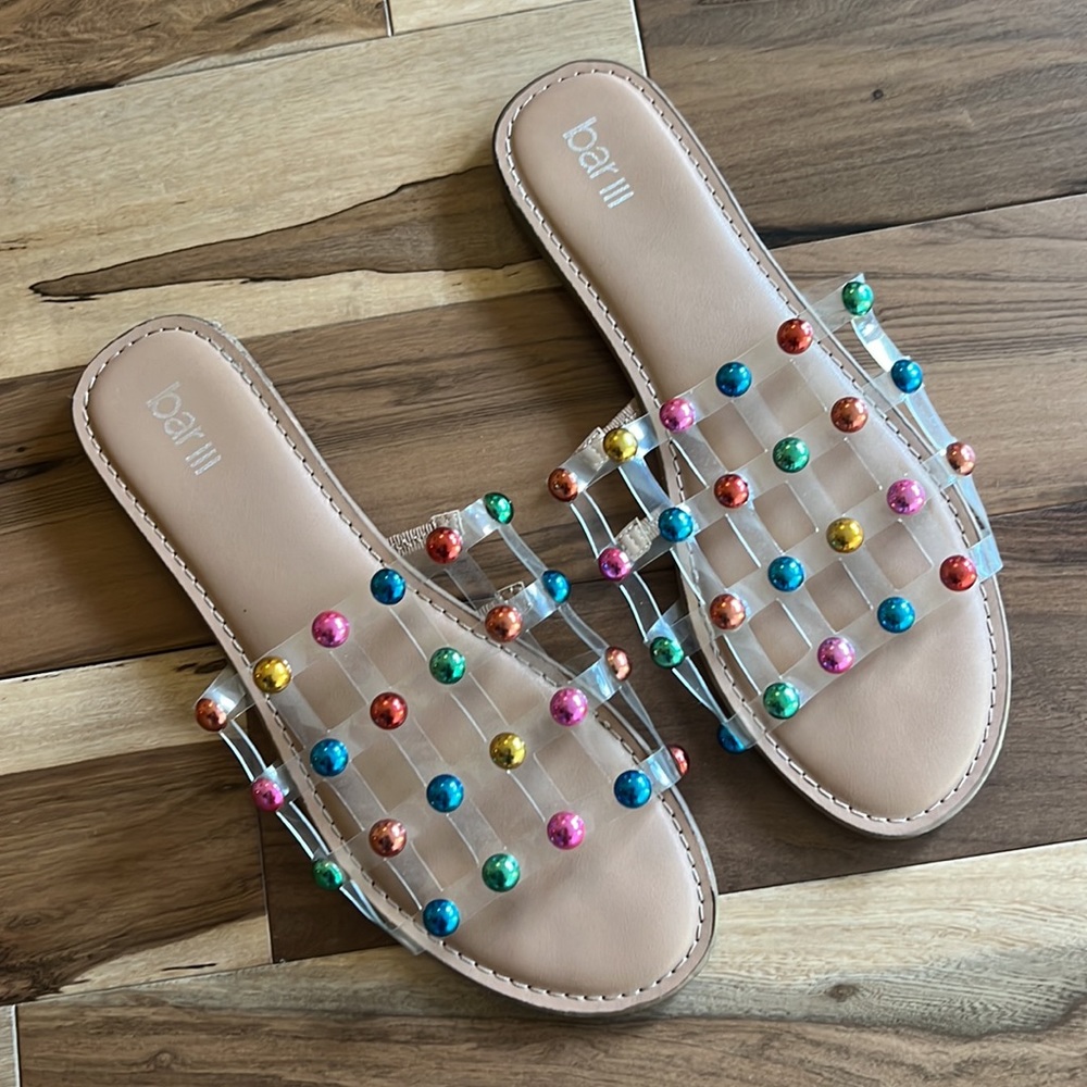 Bar III Caged Pecanna Sandals
